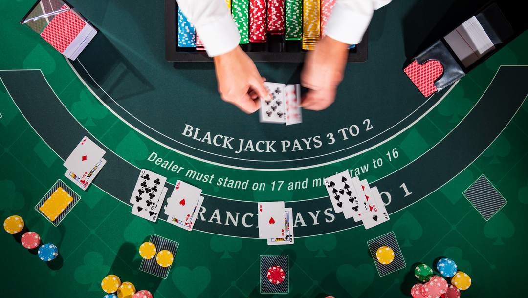 Mesa de blackjack 21 pontos no cassino bulls bet
